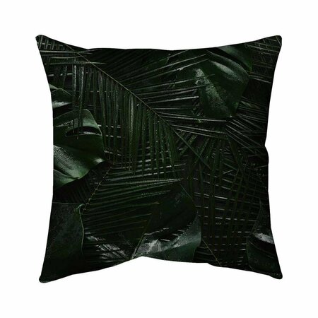 BEGIN HOME DECOR 20 x 20 in. Tropical Jungle-Double Sided Print Indoor Pillow 5541-2020-PH10